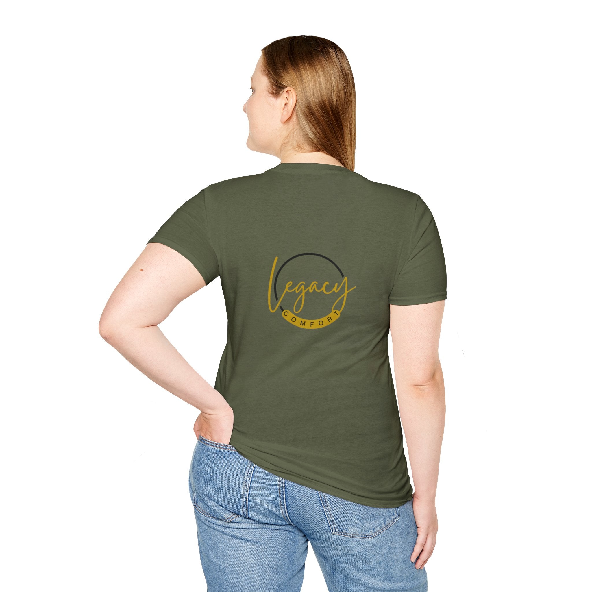 Legacy Softstyle T-Shirt, Unisex Casual Tee, Everyday Wear, Gift for Friends, Motivational Summer Shirt