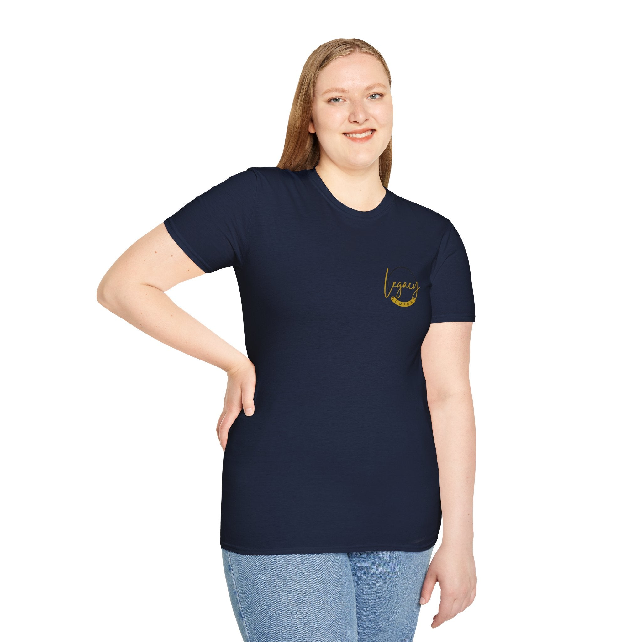 Legacy Softstyle T-Shirt, Unisex Casual Tee, Everyday Wear, Gift for Friends, Motivational Summer Shirt