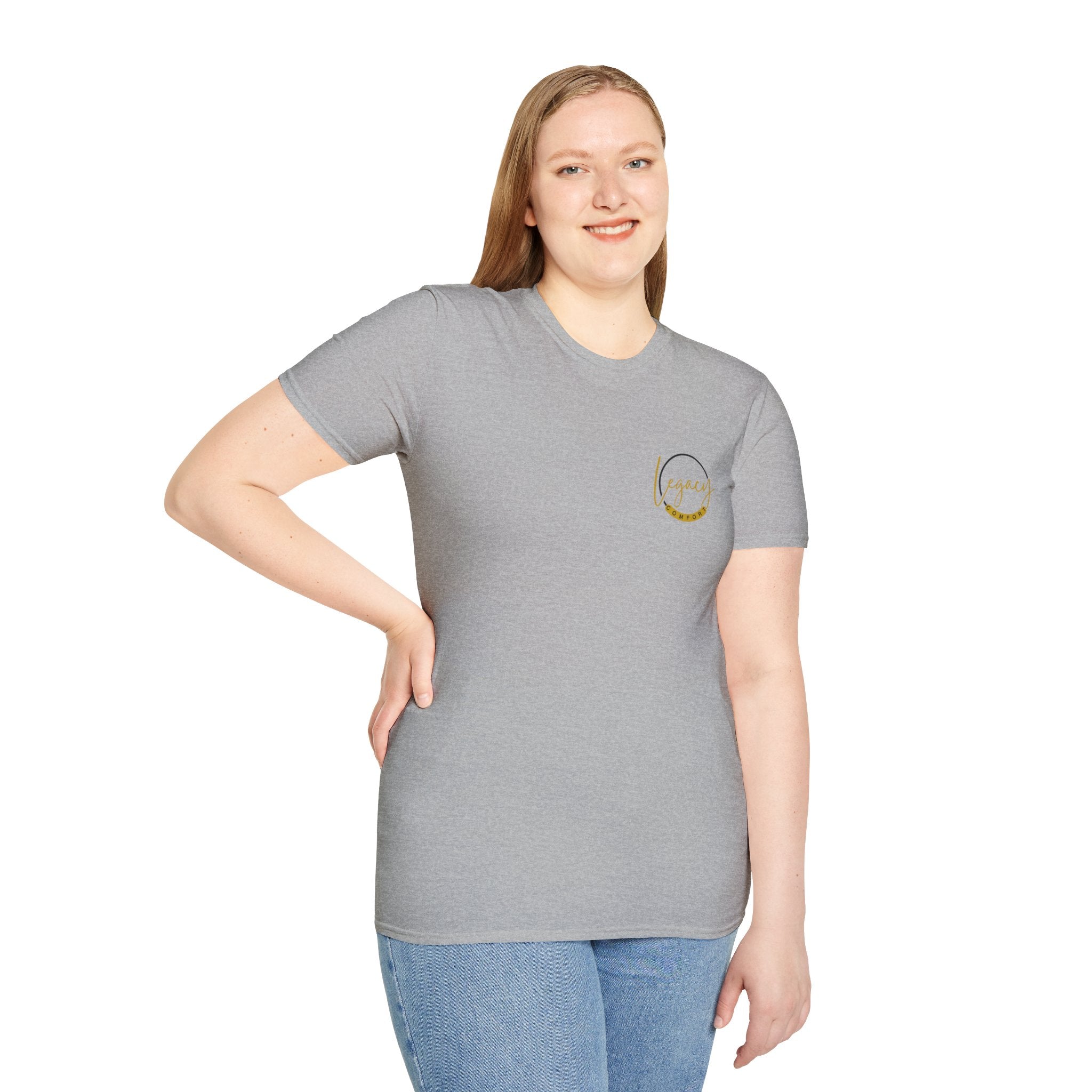 Legacy Softstyle T-Shirt, Unisex Casual Tee, Everyday Wear, Gift for Friends, Motivational Summer Shirt